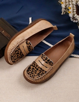 Retro Leopard Flat Komfortable Loafers