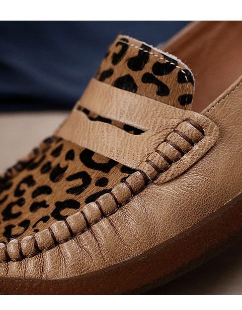 Retro Leopard Flat Komfortable Loafers