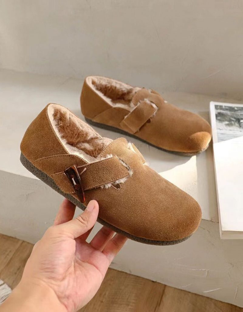 Rundt Hode Semsket Slip-on Birkenstock Sko