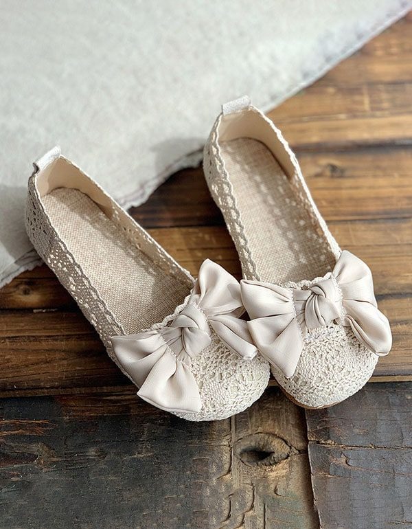 Sommer Søte Komfortable Bowknot Flat Sko