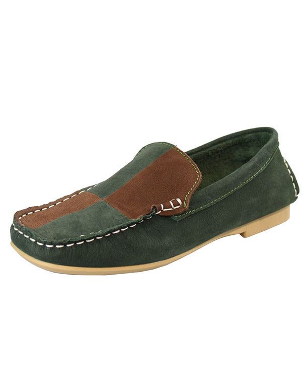 Spring Flat Håndlagde Leather Loafers