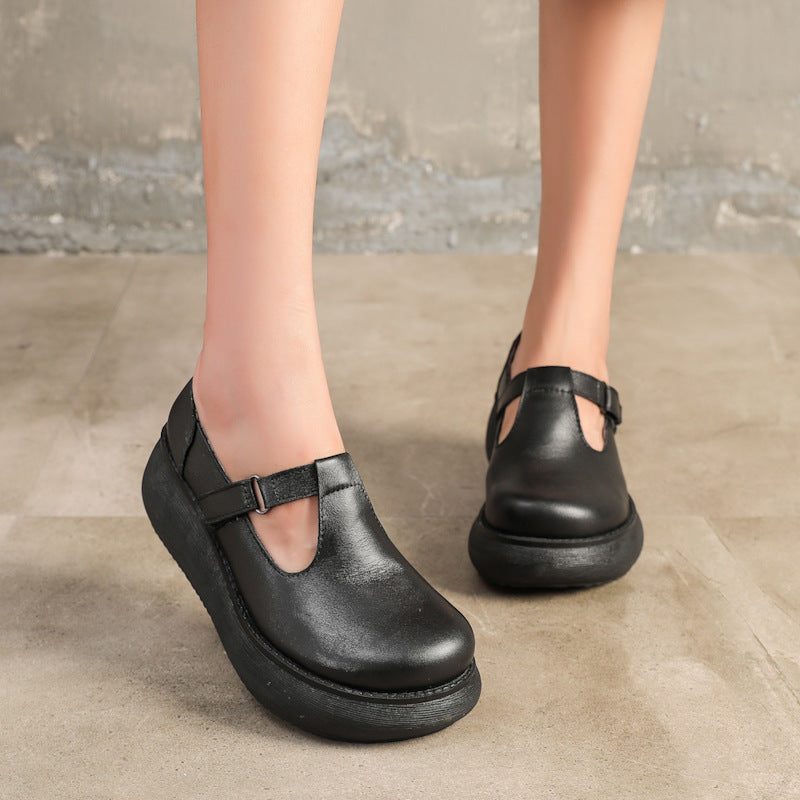 Spring Retro Wedge Waterproof Shoes | Gave Sko