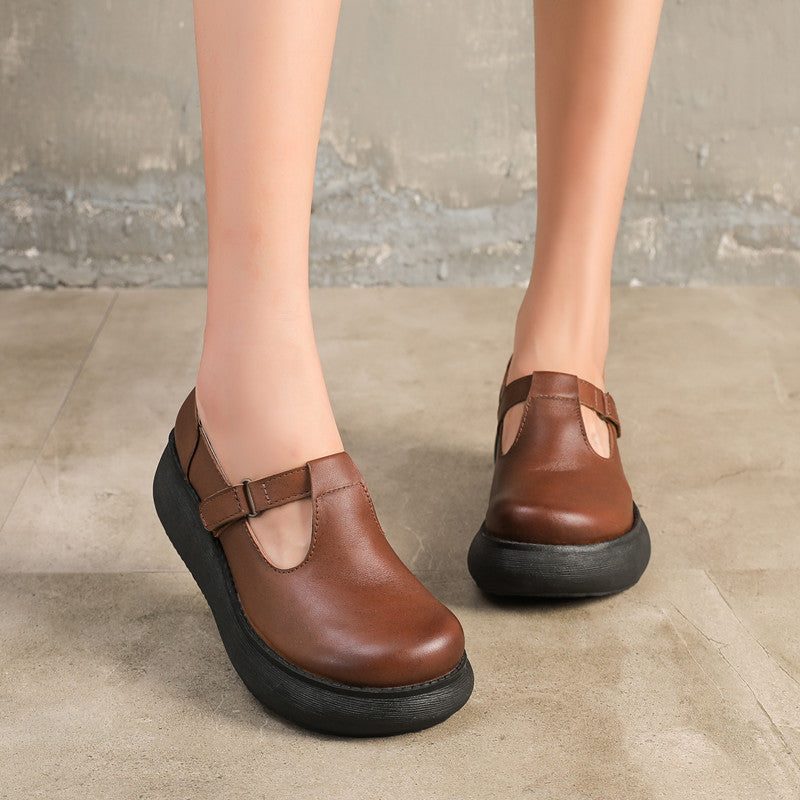 Spring Retro Wedge Waterproof Shoes | Gave Sko