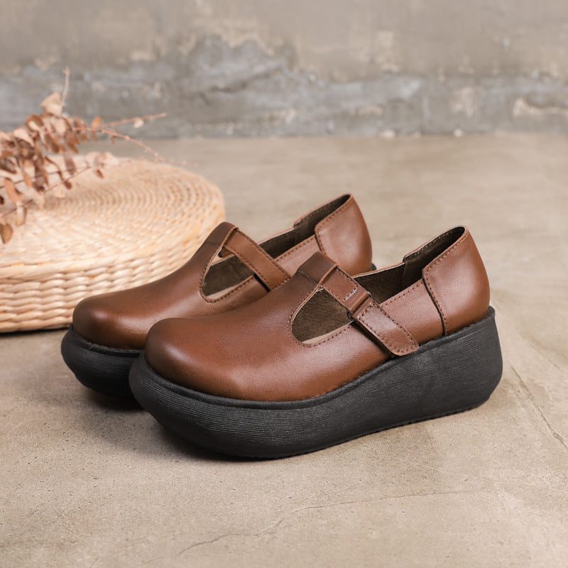 Spring Retro Wedge Waterproof Shoes | Gave Sko