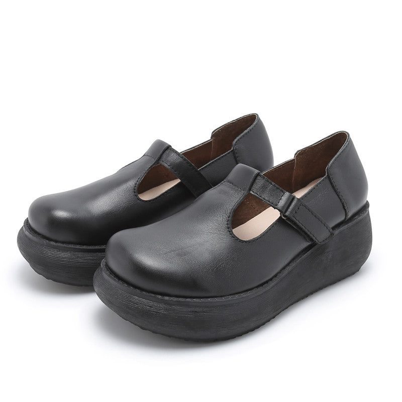 Spring Retro Wedge Waterproof Shoes | Gave Sko