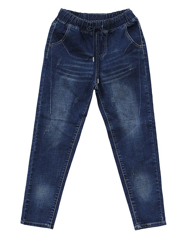 Vår Høst Elastisk Midje Denimbukse 4xl