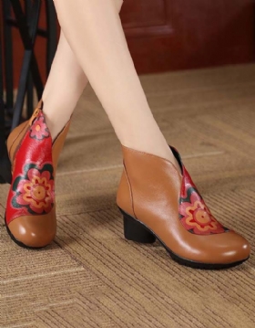 Støvler Med Trykt Etnisk Stil For Kvinner