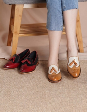 Fargematchende Vintage Oxford-sko For Kvinner 2022