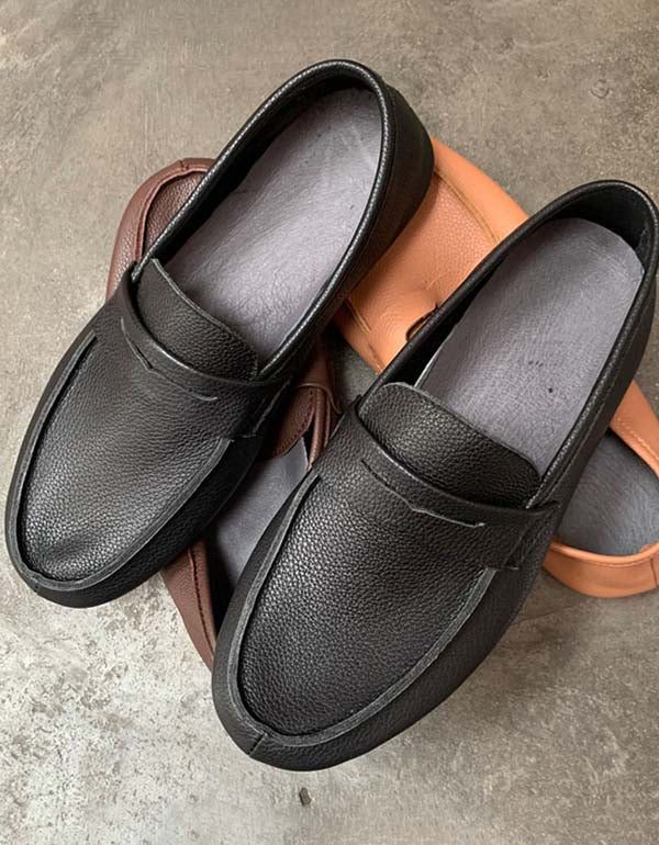 Håndlagde Retro Soft Leather Loafers For Menn