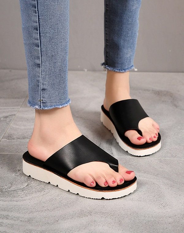 Sommer Skinn Mote Flip Flops