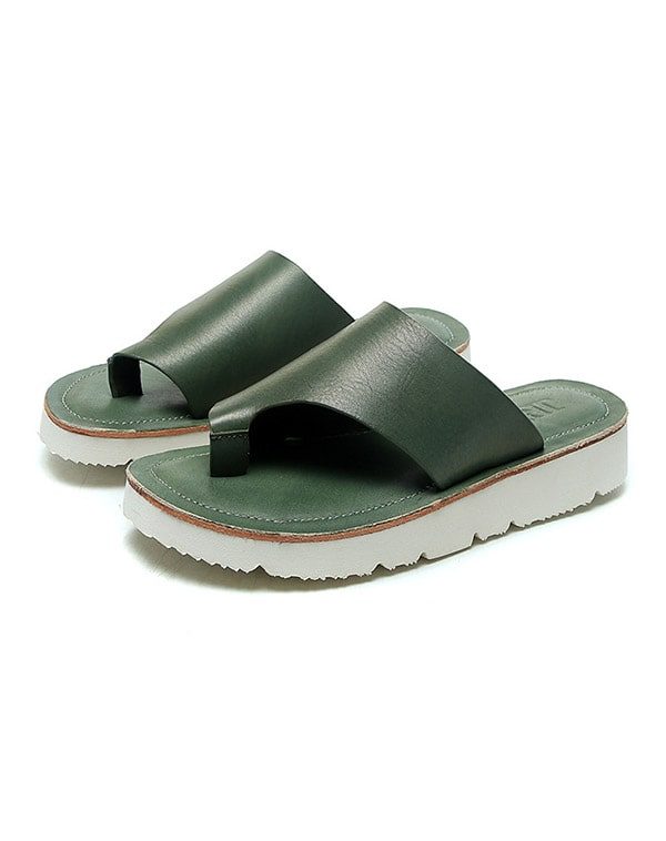 Sommer Skinn Mote Flip Flops