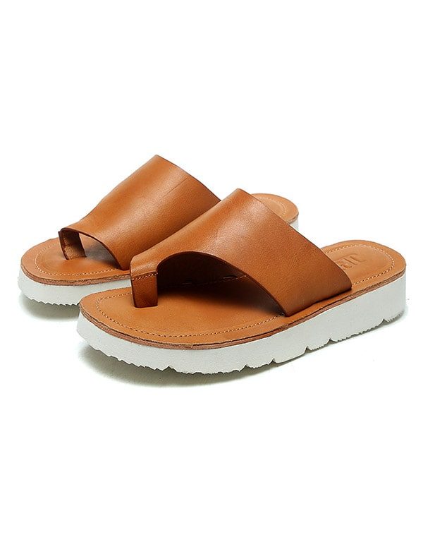 Sommer Skinn Mote Flip Flops