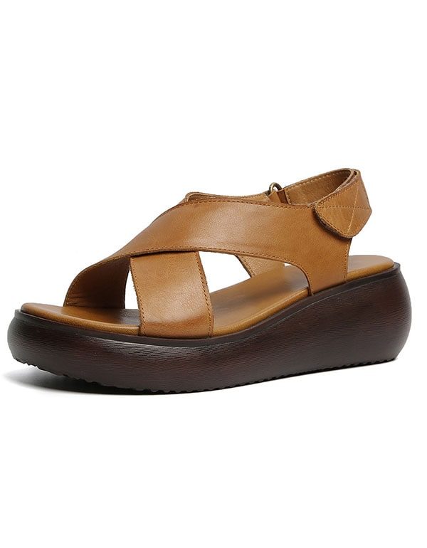 Summer Open-toe Cross Strap Kilesandaler