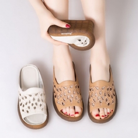 Sommer Casual Hollow Slippers Beige