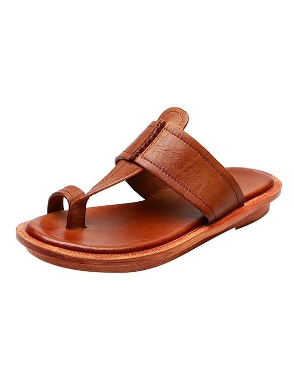 Sommer Flip Flop Skinntøfler For Kvinner